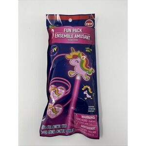New-Play Glow 3 Fun Pack Pink Unicorn- Necklace,bracelet and‎ Wand